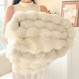 CozyLuxe - Double-Layered Fleece Blanket with Soft Faux Fur