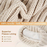 Cozy 3-Piece Winter Knit Set with Touchscreen Gloves