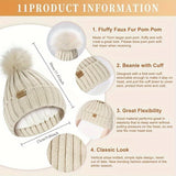 Cozy 3-Piece Winter Knit Set with Touchscreen Gloves