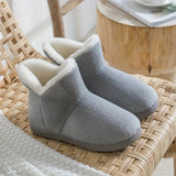 Cozy Comfort Women's Ankle Bootie Slippers - Plush, Warm, Anti-Slip