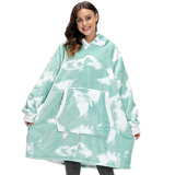 Cozy Giant Blanket Hoodie - Soft Flannel & Sherpa Fabric