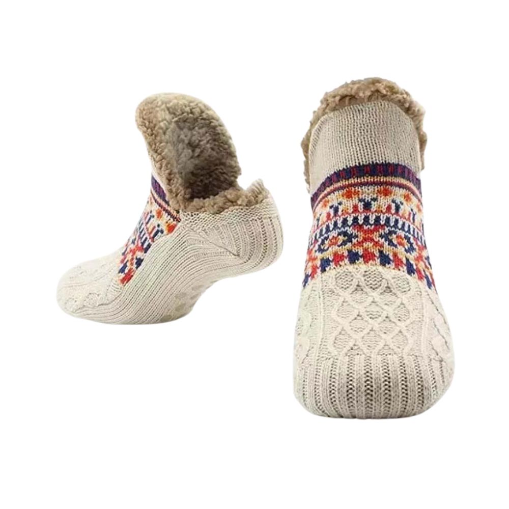 Cozy Grip Socks - Fleece-Lined Non-Slip Warmth & Stability
