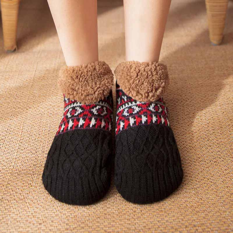Cozy Grip Socks - Fleece-Lined Non-Slip Warmth & Stability