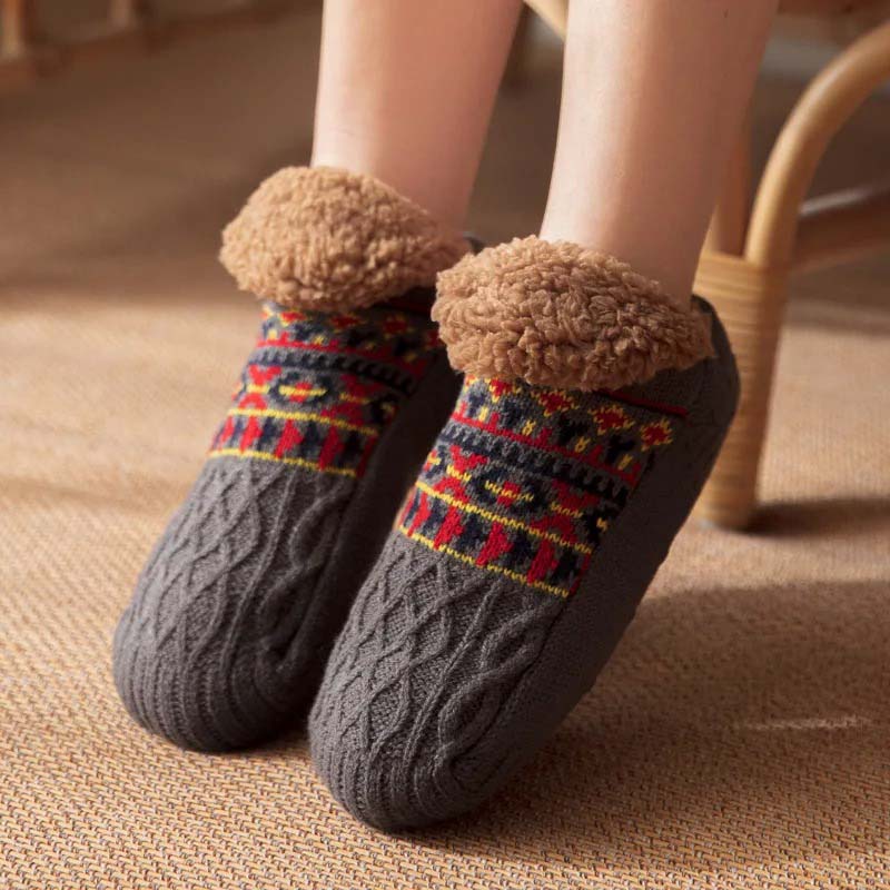 Cozy Grip Socks - Fleece-Lined Non-Slip Warmth & Stability