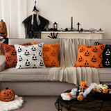 Cozy Pumpkin Pattern Faux Fleece Cushion Cover - 18x18