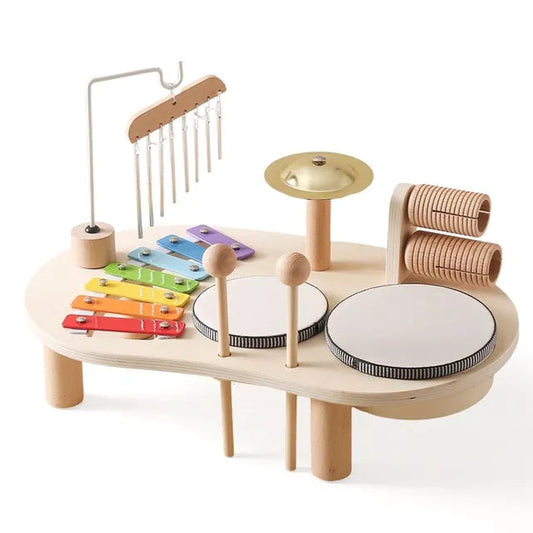 Creative Kids Music Station - Colorful Wooden Musical Instrument Set