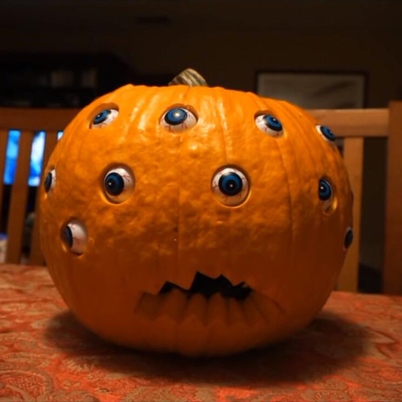 Creepy Halloween Pumpkin Decor - Scary Halloween Prop