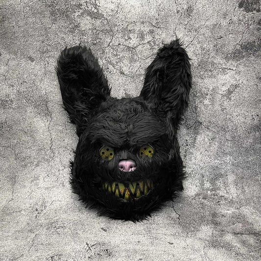 Creepy Plush Halloween Mask - Scary Monster Design