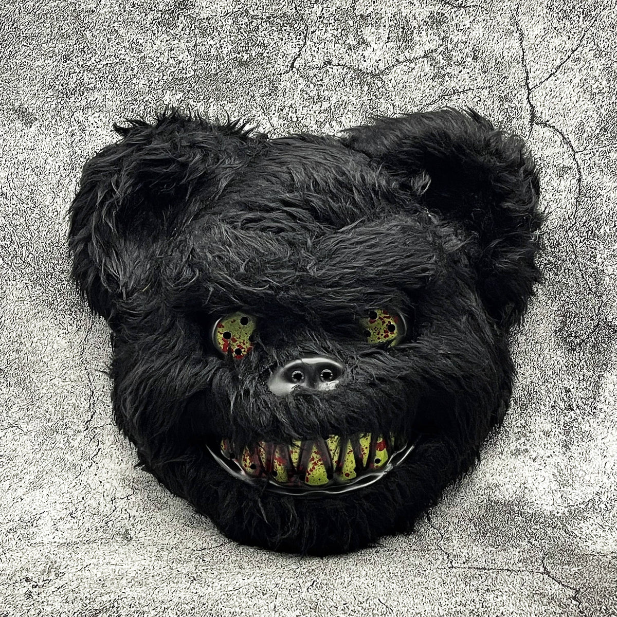 Creepy Plush Halloween Mask - Scary Monster Design