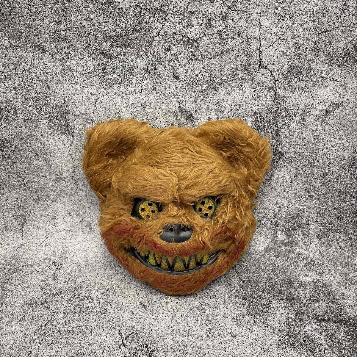 Creepy Plush Halloween Mask - Scary Monster Design