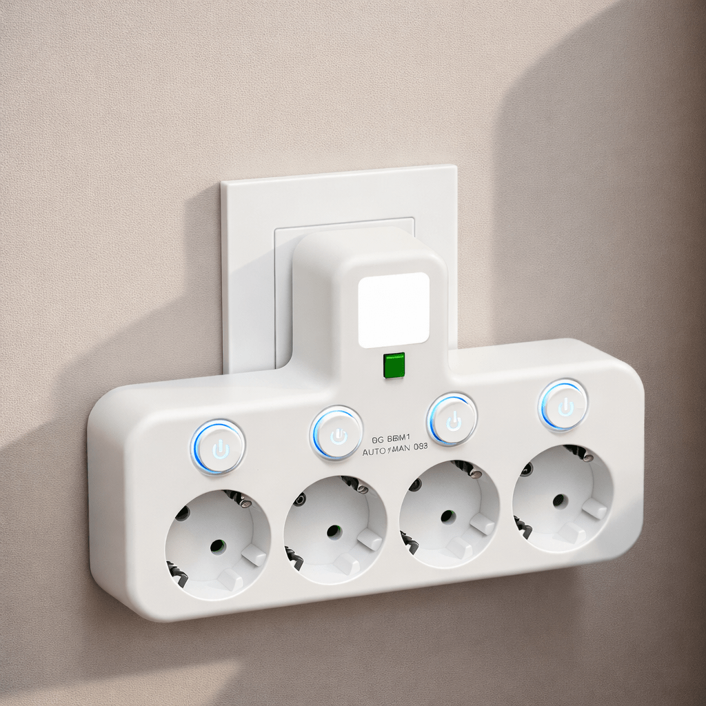 Currentix - Surge Protector Power Strip with USB Charging & Safety Lock