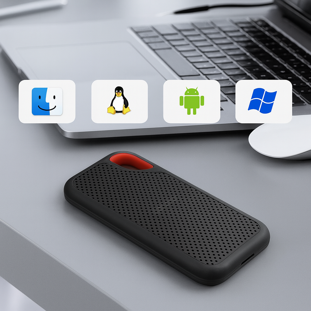 DataBox - 2TB Portable SSD External Hard Drive for Fast Storage