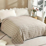 Diamond Dot Comfort Blanket - 100% Cotton, All-Season Softness