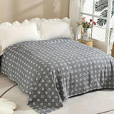 Diamond Dot Comfort Blanket - 100% Cotton, All-Season Softness