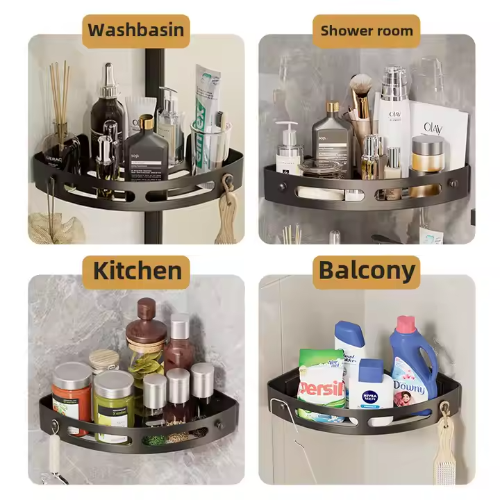 Drill-Free Shower Shelf - Transparent Minimalist Shower Storage