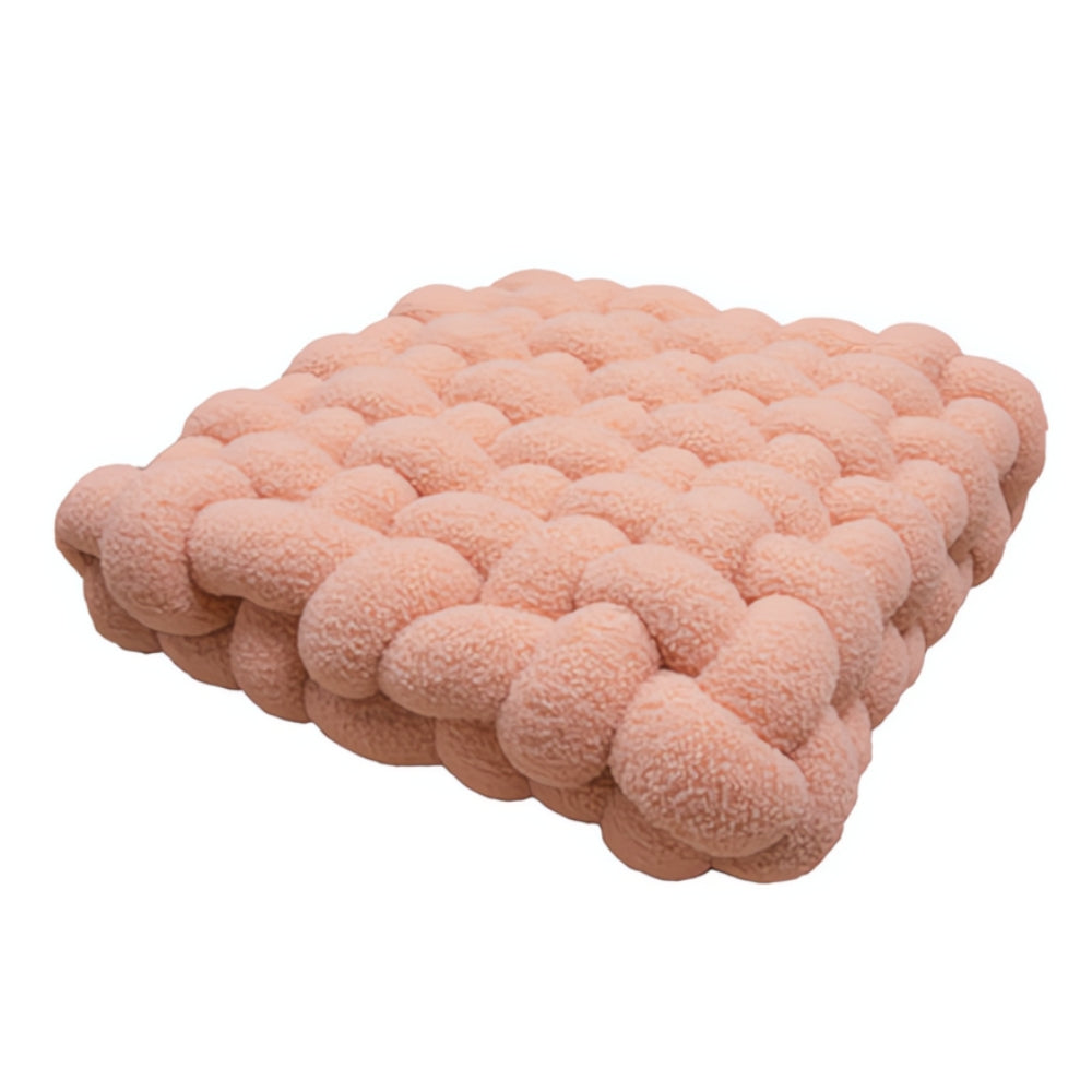 Elegant Boucle Cushion in Soft Woven Velvet