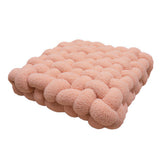 Elegant Boucle Cushion in Soft Woven Velvet