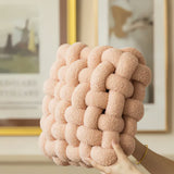 Elegant Boucle Cushion in Soft Woven Velvet