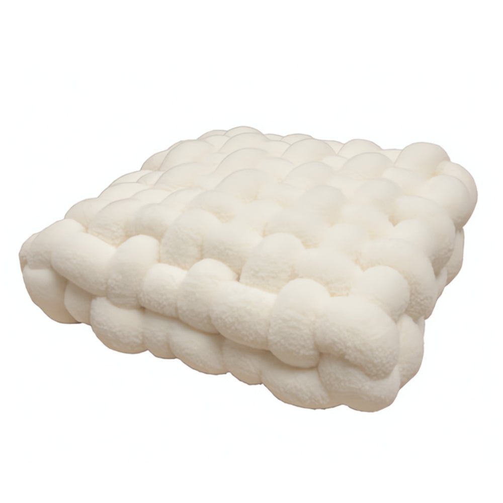 Elegant Boucle Cushion in Soft Woven Velvet