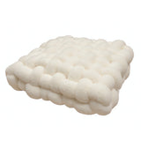 Elegant Boucle Cushion in Soft Woven Velvet