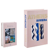 Elegant Faux Decorative Books Set - Stylish Fake Books Decor for Home Accent