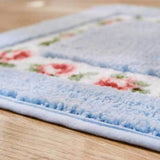 Elegant Floral Non-Slip Bath Mat - Soft Microfiber & Absorbent
