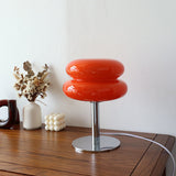 Elegant Glass Table Lamp - Modern Retro Bedside Lamp with LED