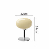 Elegant Glass Table Lamp - Modern Retro Bedside Lamp with LED