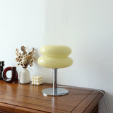 Elegant Glass Table Lamp - Modern Retro Bedside Lamp with LED