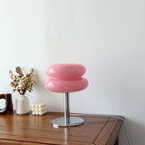 Elegant Glass Table Lamp - Modern Retro Bedside Lamp with LED