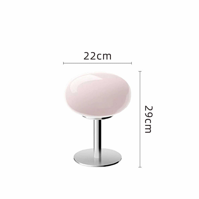 Elegant Glass Table Lamp - Modern Retro Bedside Lamp with LED