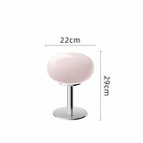 Elegant Glass Table Lamp - Modern Retro Bedside Lamp with LED