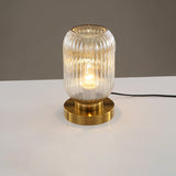 Elegant Glass Table Lamp - Soft Ambient Lighting for Bedroom & Living Room