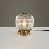 Elegant Glass Table Lamp - Soft Ambient Lighting for Bedroom & Living Room