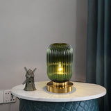 Elegant Glass Table Lamp - Soft Ambient Lighting for Bedroom & Living Room