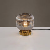 Elegant Glass Table Lamp - Soft Ambient Lighting for Bedroom & Living Room