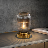 Elegant Glass Table Lamp - Soft Ambient Lighting for Bedroom & Living Room