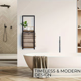 Elegant Industrial Towel Rack with Shelves for Modern Spaces