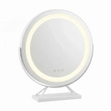 Elegant LED Vanity Mirror with 3 Light Modes & 15x Magnifying Mirror