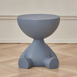 Elegant Round Black Coffee Table - Stylish Plastic Design for Modern Living Room
