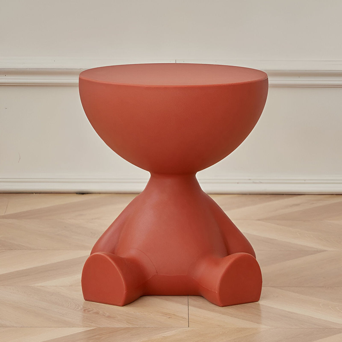 Elegant Round Black Coffee Table - Stylish Plastic Design for Modern Living Room