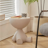 Elegant Round Black Coffee Table - Stylish Plastic Design for Modern Living Room