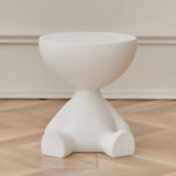 Elegant Round Black Coffee Table - Stylish Plastic Design for Modern Living Room