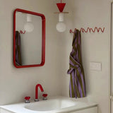 Elegant Wall Mounted Coat Rack - Wavy Design Black Iron Hooks