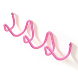 Elegant Wavy Wall Mounted Coat Rack - Durable Wrought Iron Hooks for Stylish Storage