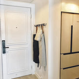 Elegant Wavy Wall Mounted Coat Rack - Durable Wrought Iron Hooks for Stylish Storage
