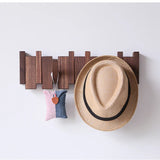 Elegant Wooden Coat Rack - Piano Design with 6 Hooks