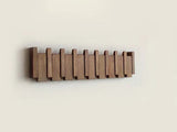 Elegant Wooden Coat Rack - Piano Design with 6 Hooks