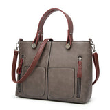 Elly Vintage Leather Shoulder Bag for Women - Adjustable Strap, Handmade PU Leather