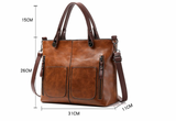 Elly Vintage Leather Shoulder Bag for Women - Adjustable Strap, Handmade PU Leather